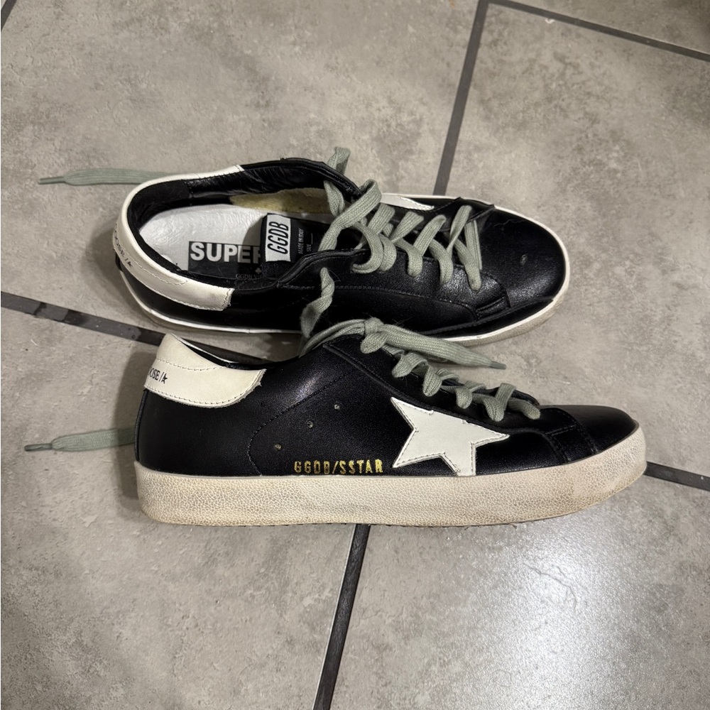 Golden Goose Black and White Skate Sneakers